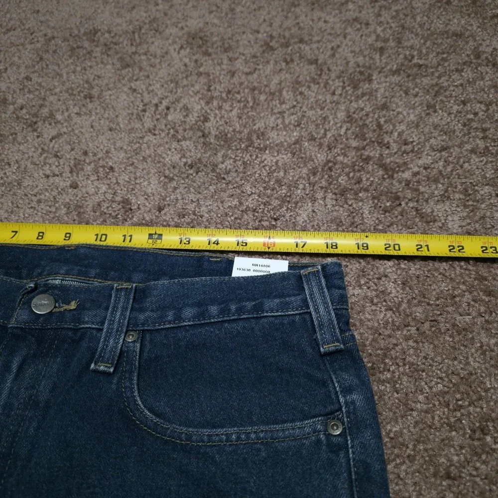 Carhartt B480 Blue Denim Jeans Size 36 x 34‎ Traditional Fit Striaght Leg New